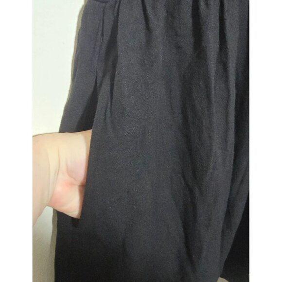 Disturbia Embroidered Foxglove V-neck Mini Dress 8 Whimsigoth Witch Black Gothic - Picture 15 of 16